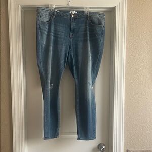 Distressed Blue Women's Jeans